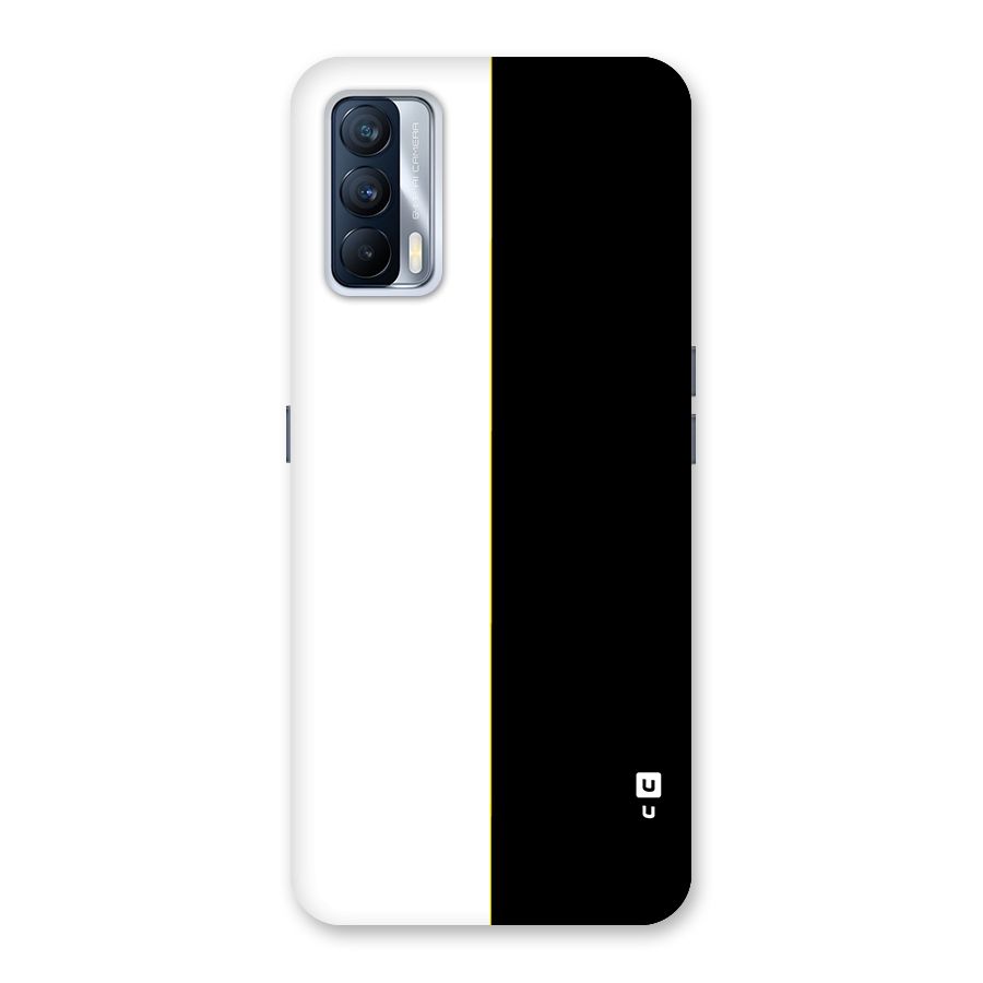 White Black Super Minimalistic Back Case for Realme X7