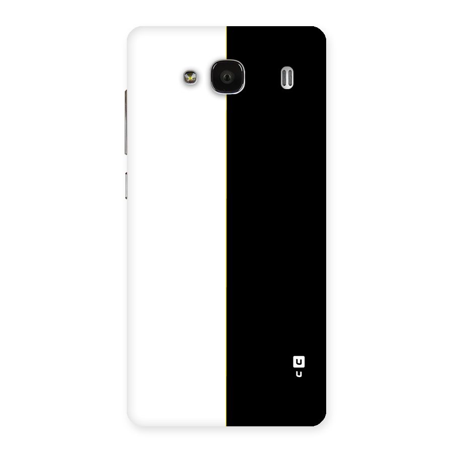 White Black Super Minimalistic Back Case for Redmi 2s
