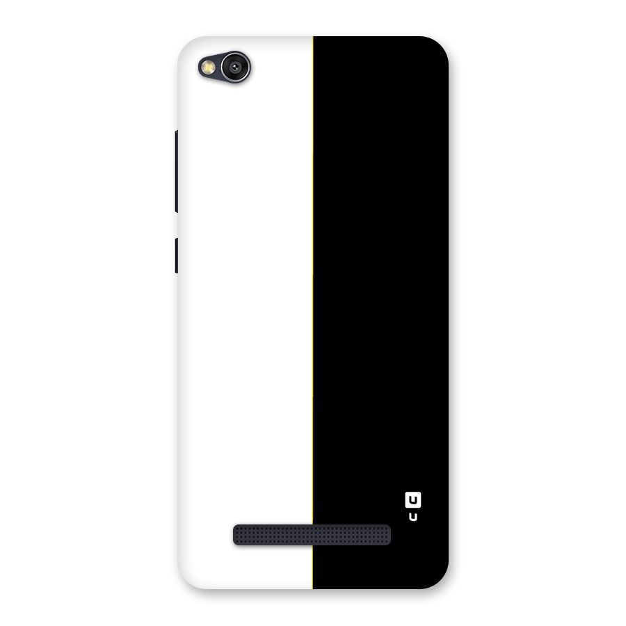 White Black Super Minimalistic Back Case for Redmi 4A