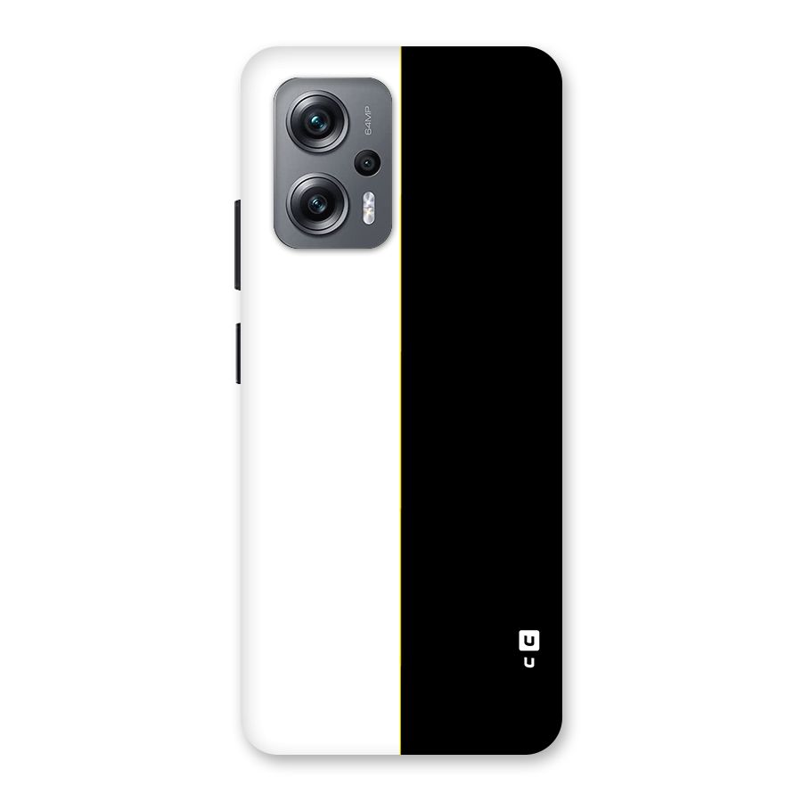 White Black Super Minimalistic Back Case for Redmi K50i