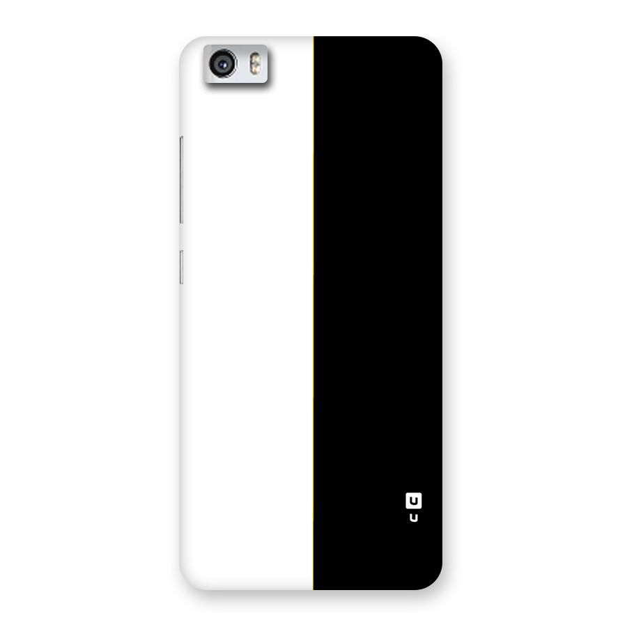White Black Super Minimalistic Back Case for Redmi Mi 5
