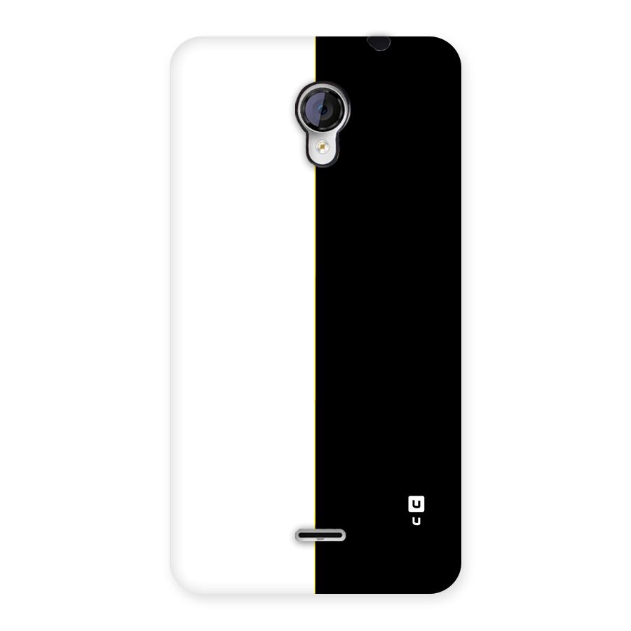 White Black Super Minimalistic Back Case for Unite 2 A106