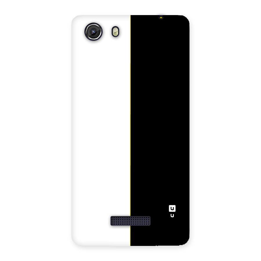 White Black Super Minimalistic Back Case for Unite 3