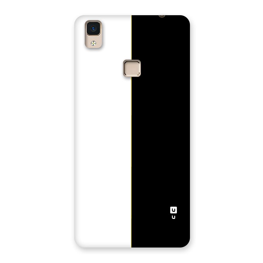 White Black Super Minimalistic Back Case for V3 Max
