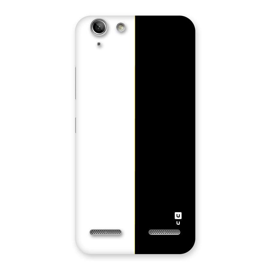 White Black Super Minimalistic Back Case for Vibe K5