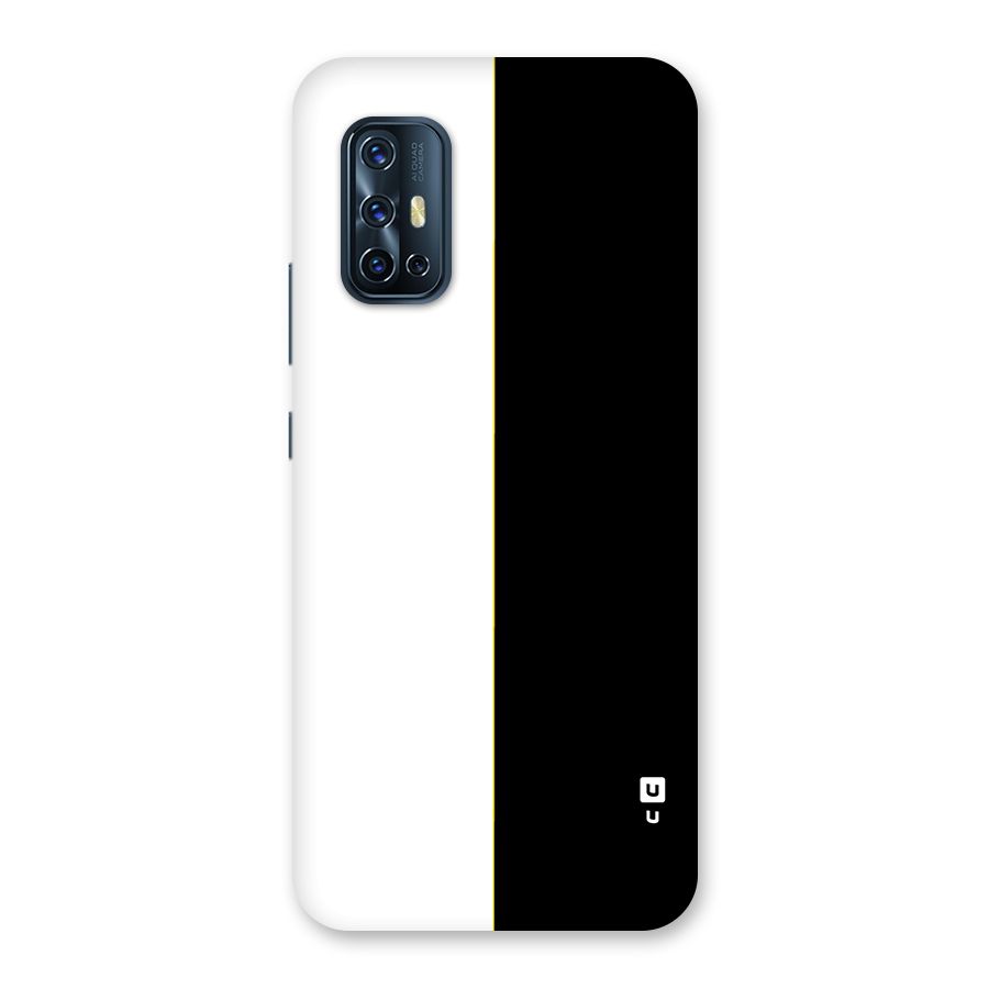 White Black Super Minimalistic Back Case for Vivo V17