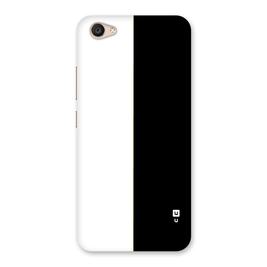 White Black Super Minimalistic Back Case for Vivo V5 Plus