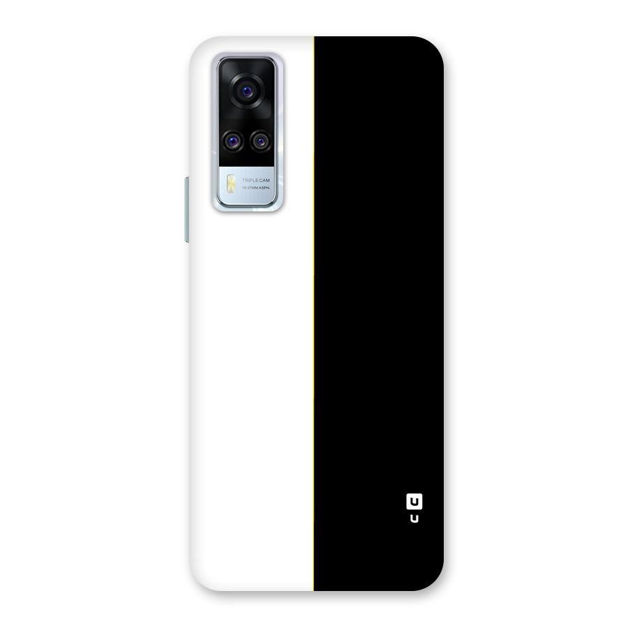 White Black Super Minimalistic Back Case for Vivo Y31