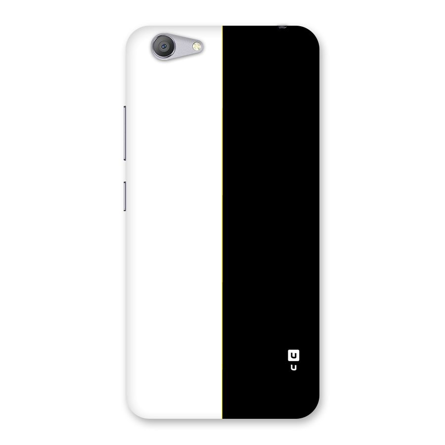 White Black Super Minimalistic Back Case for Vivo Y53