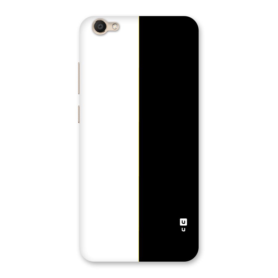 White Black Super Minimalistic Back Case for Vivo Y67