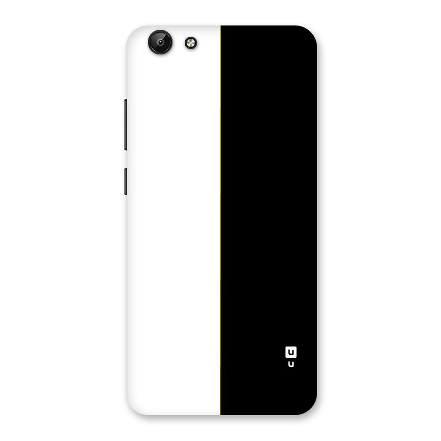 White Black Super Minimalistic Back Case for Vivo Y69