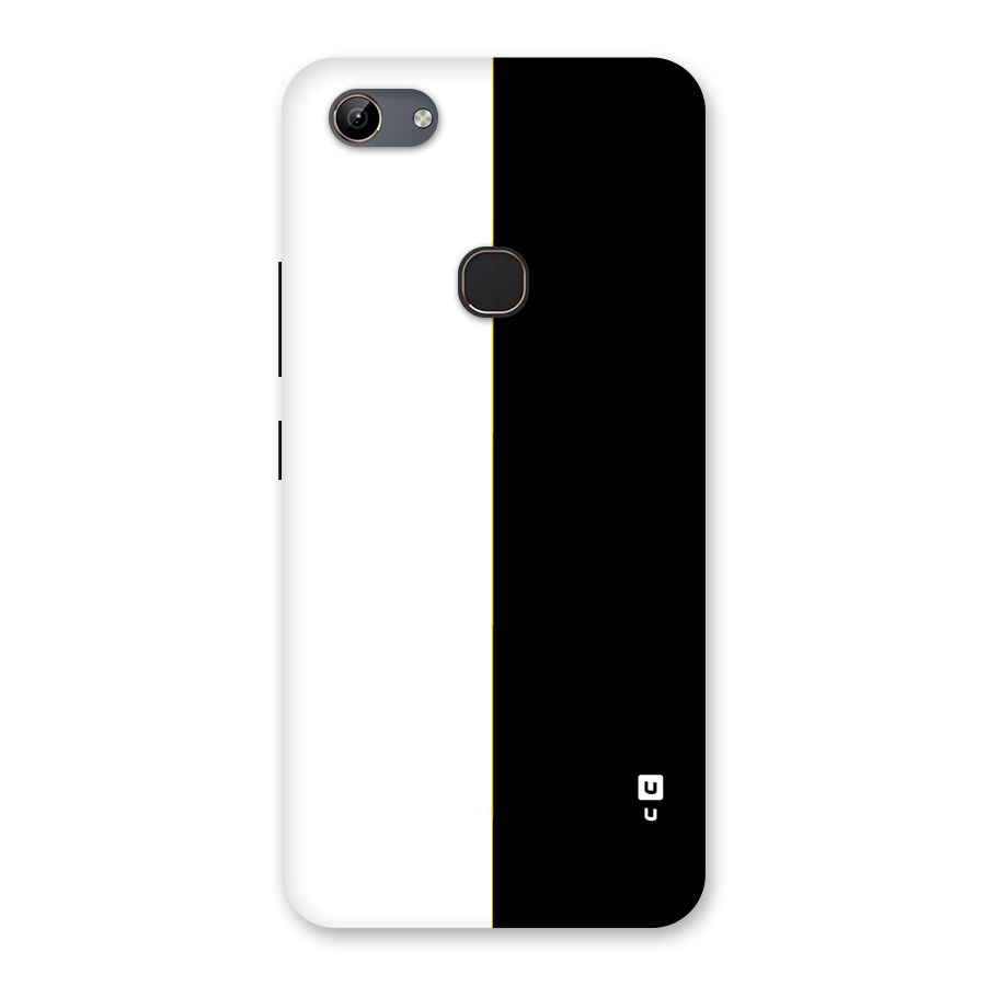 White Black Super Minimalistic Back Case for Vivo Y81