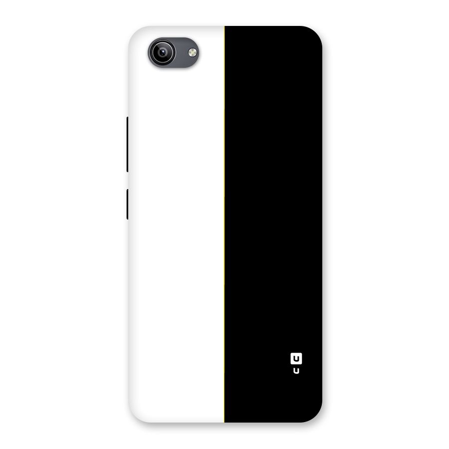 White Black Super Minimalistic Back Case for Vivo Y81i