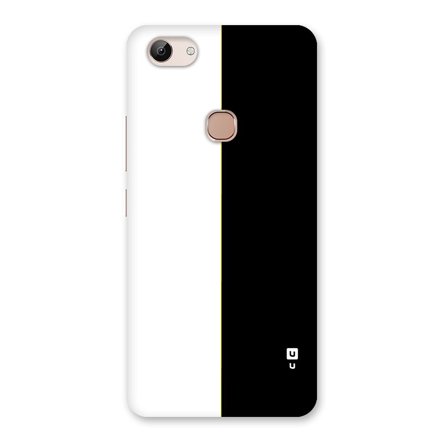 White Black Super Minimalistic Back Case for Vivo Y83