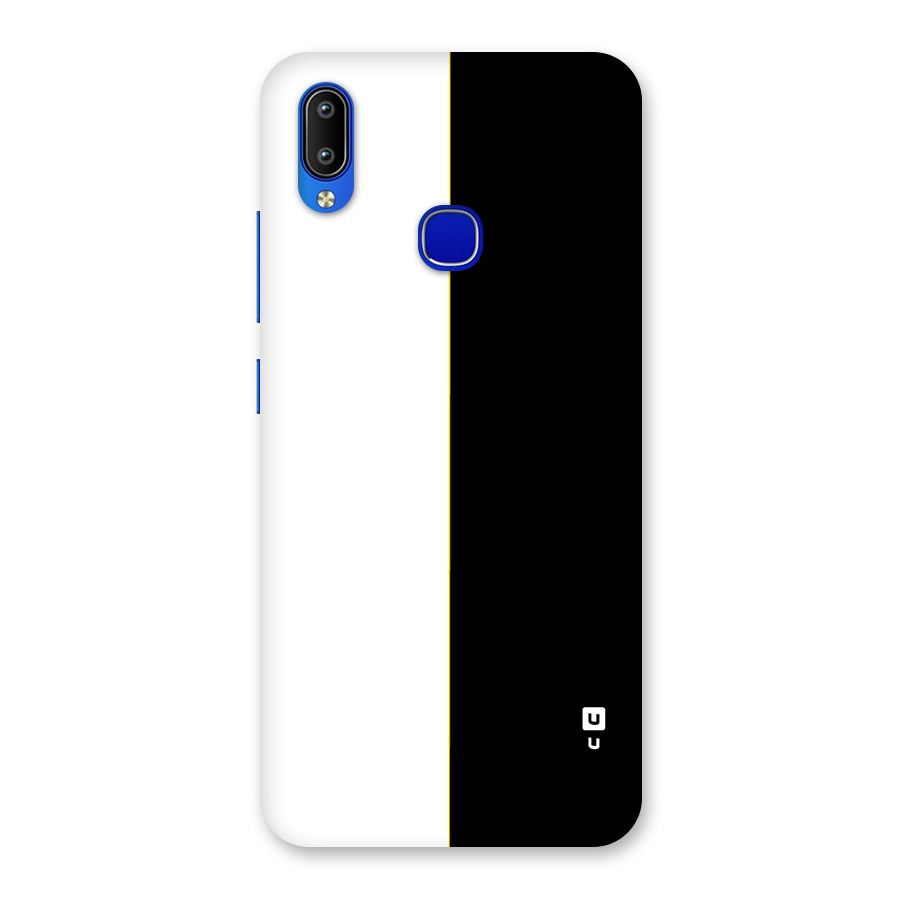 White Black Super Minimalistic Back Case for Vivo Y91
