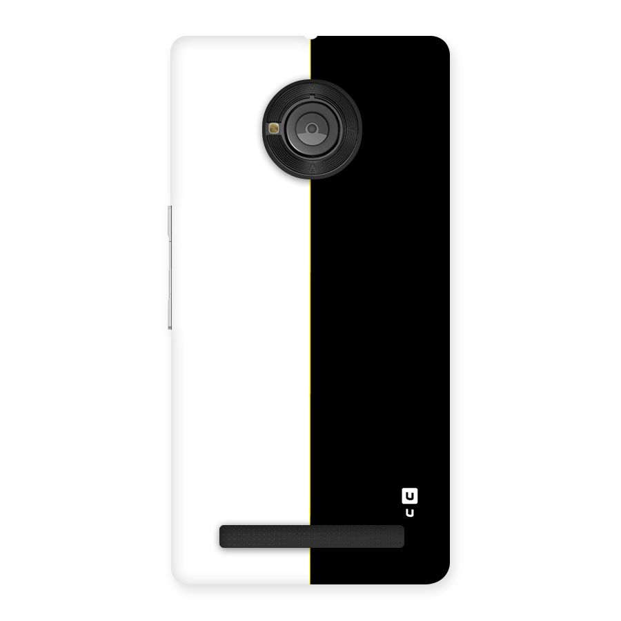 White Black Super Minimalistic Back Case for Yuphoria