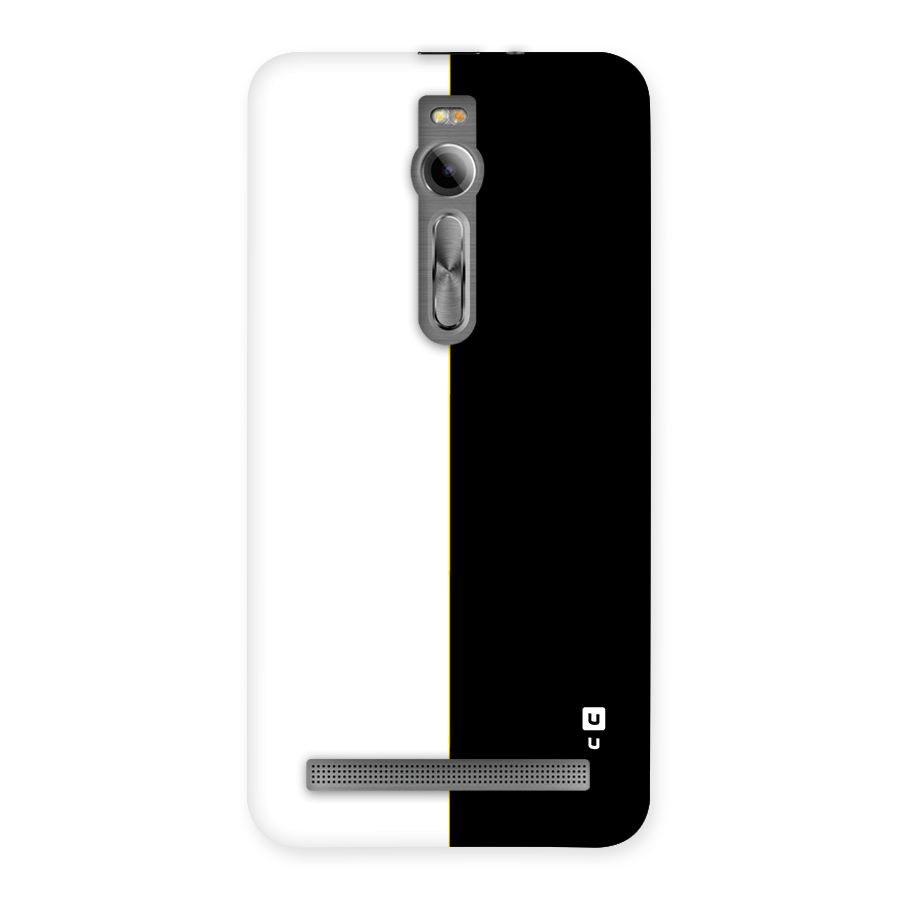White Black Super Minimalistic Back Case for Zenfone 2