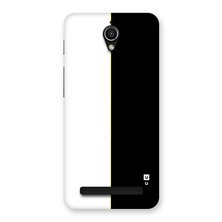 White Black Super Minimalistic Back Case for Zenfone Go