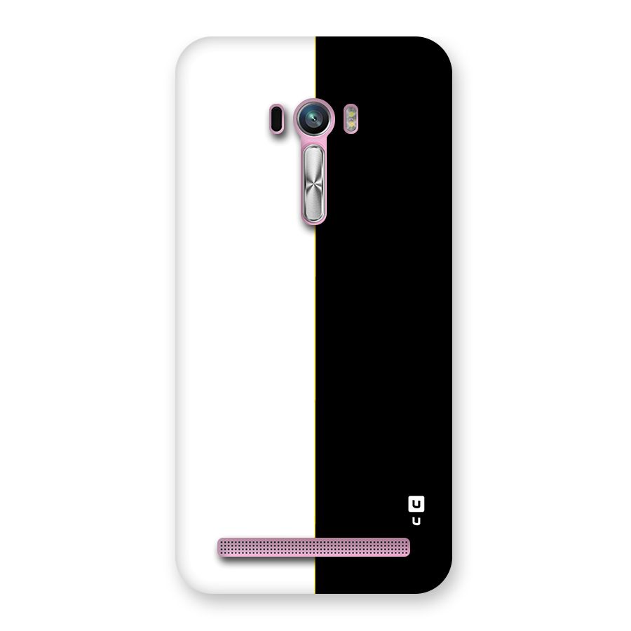 White Black Super Minimalistic Back Case for Zenfone Selfie
