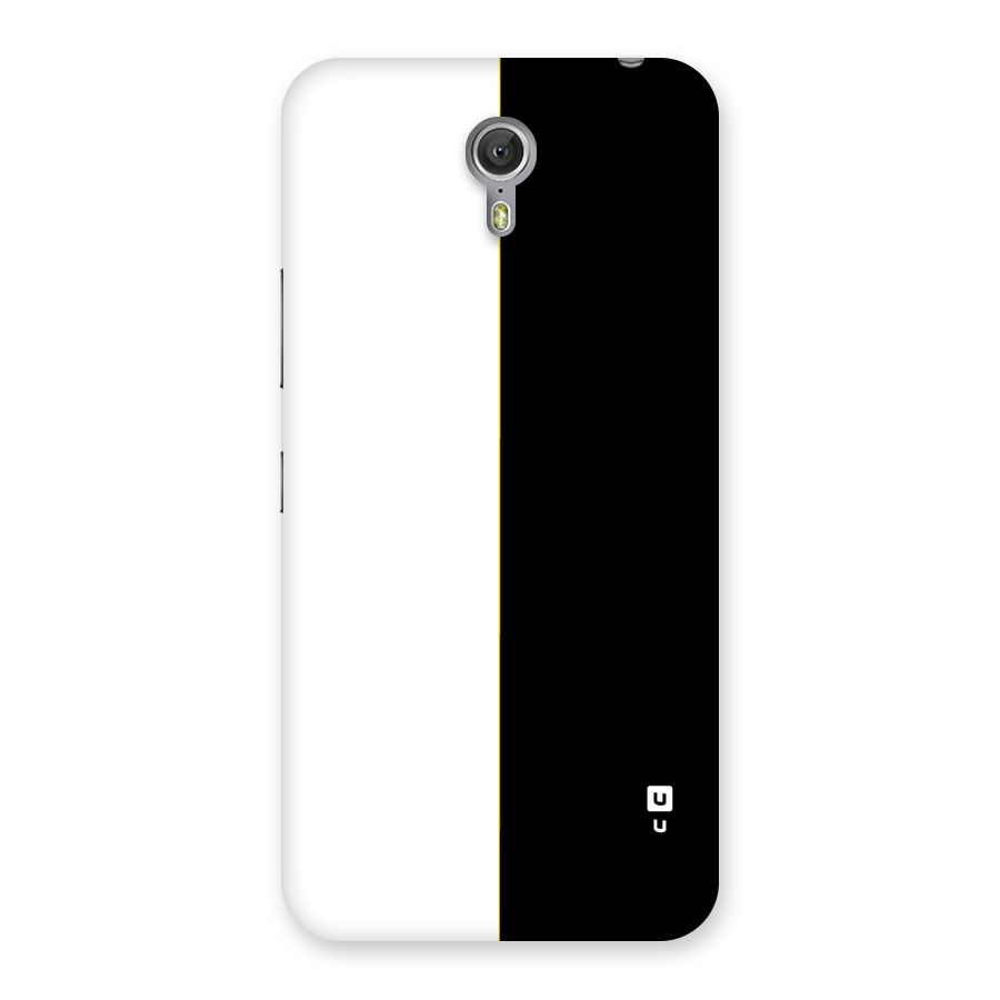 White Black Super Minimalistic Back Case for Zuk Z1