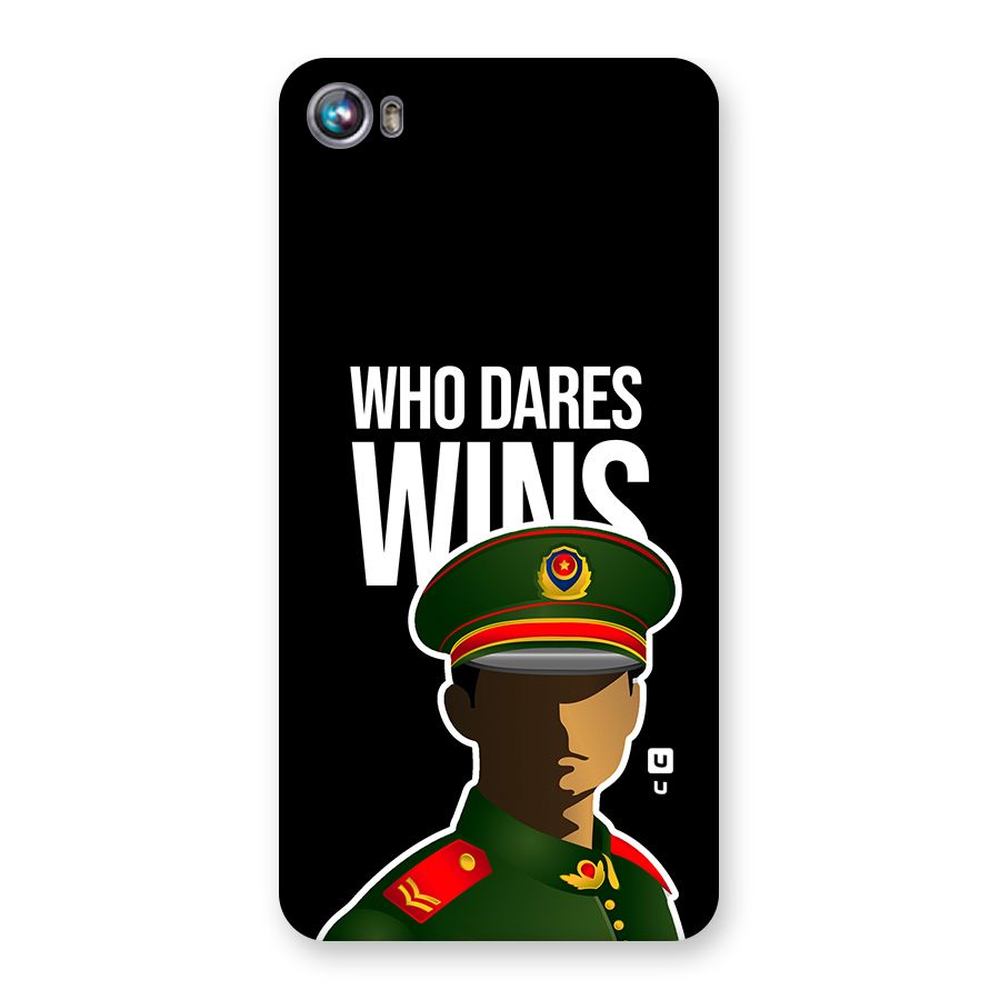 Who Dares Wins Back Case for Canvas Fire 4 (A107)