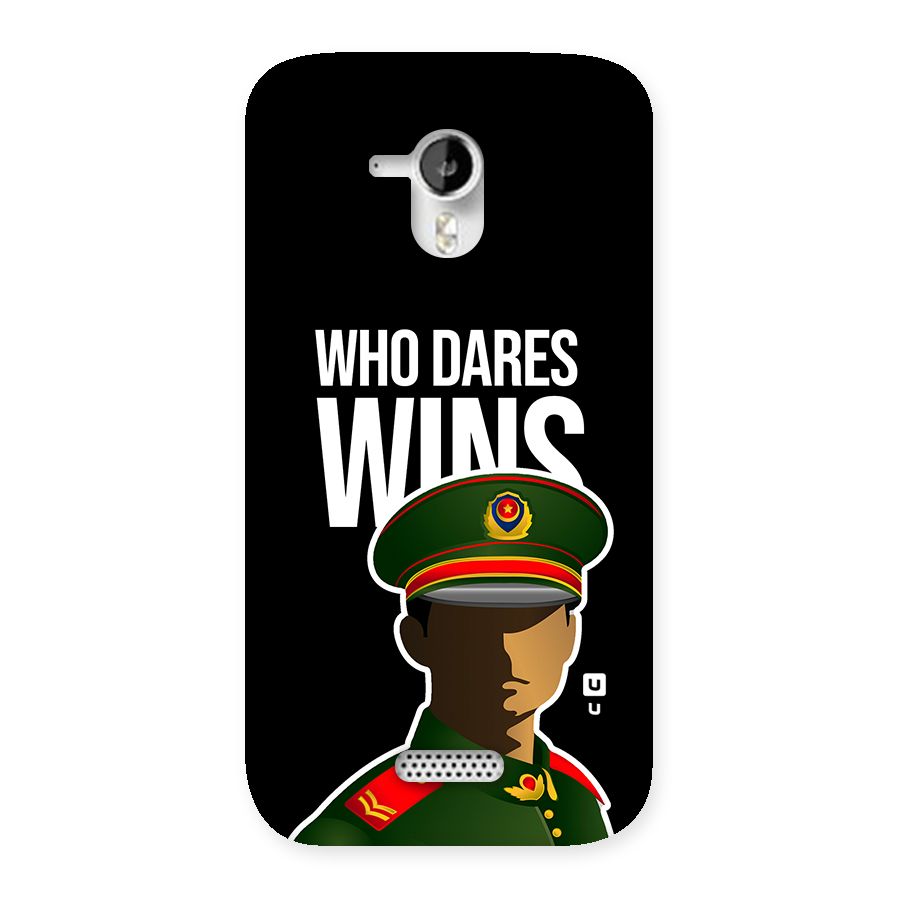 Who Dares Wins Back Case for Canvas HD A116