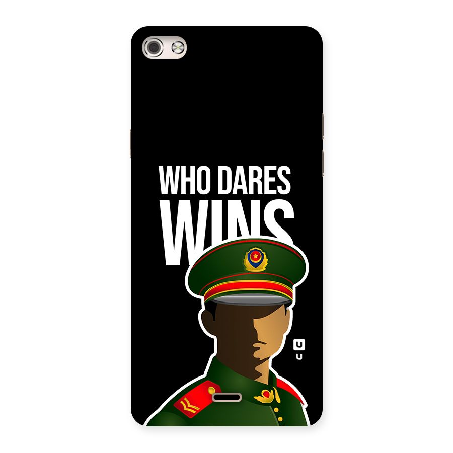 Who Dares Wins Back Case for Canvas Silver 5