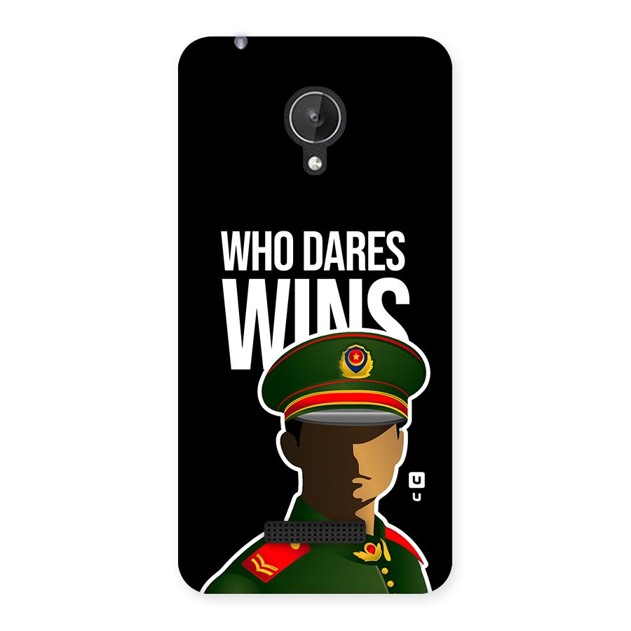 Who Dares Wins Back Case for Canvas Spark Q380