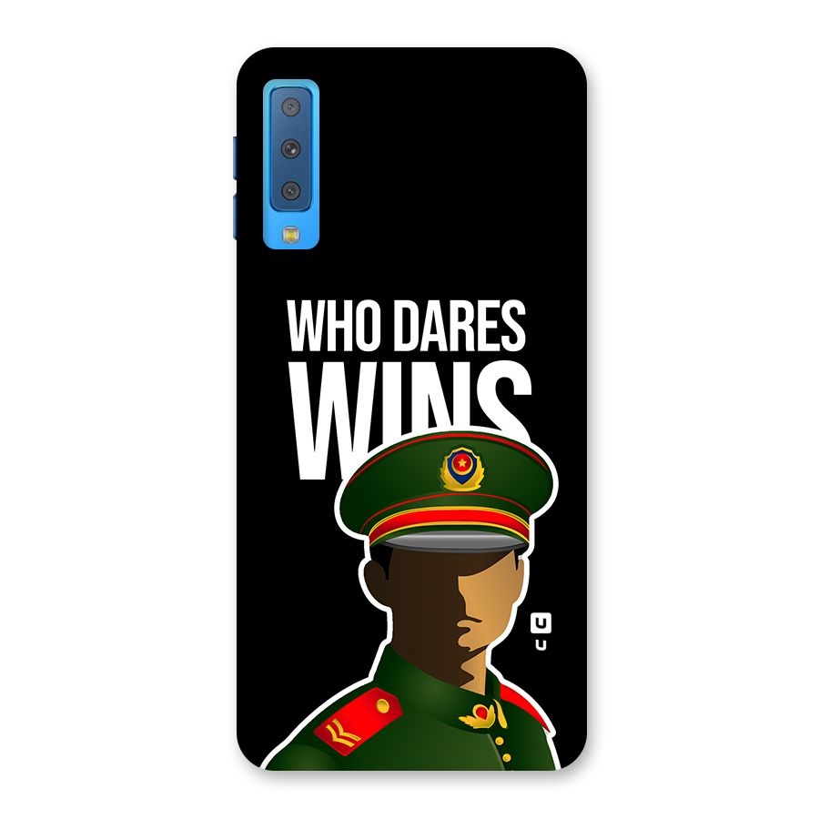 Who Dares Wins Back Case for Galaxy A7 (2018)