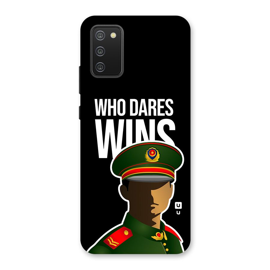 Who Dares Wins Back Case for Galaxy F02s