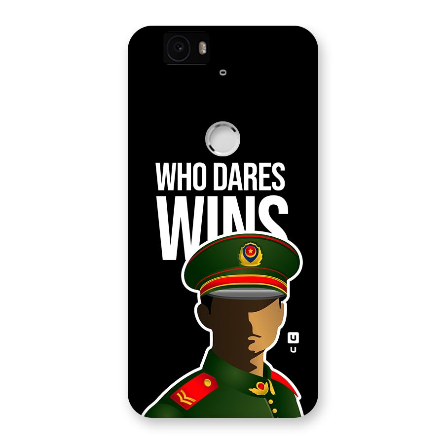 Who Dares Wins Back Case for Google Nexus 6P