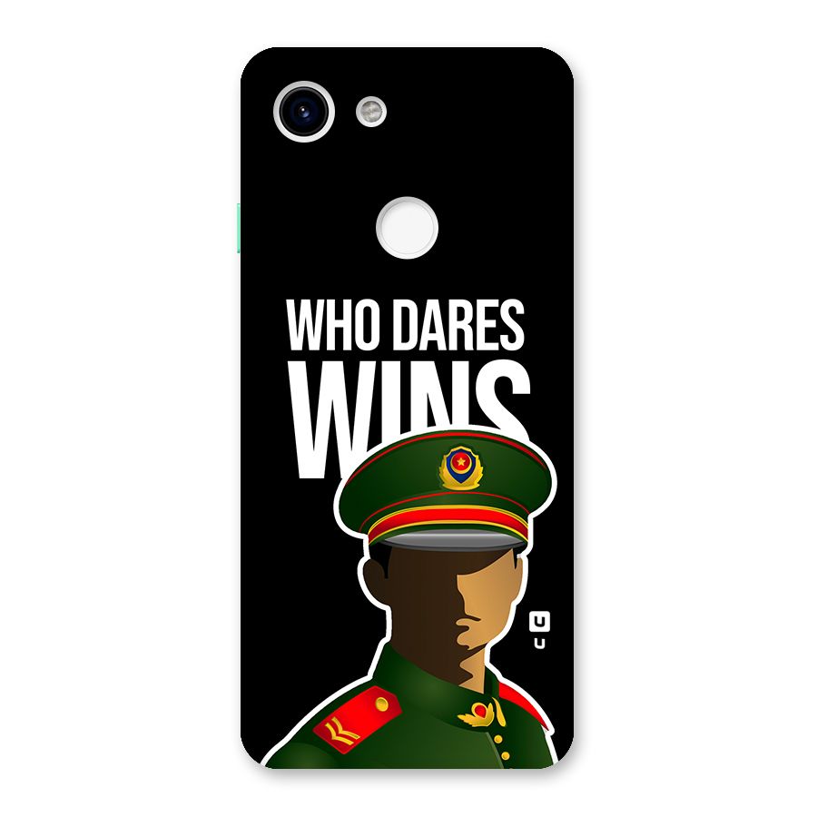 Who Dares Wins Back Case for Google Pixel 3