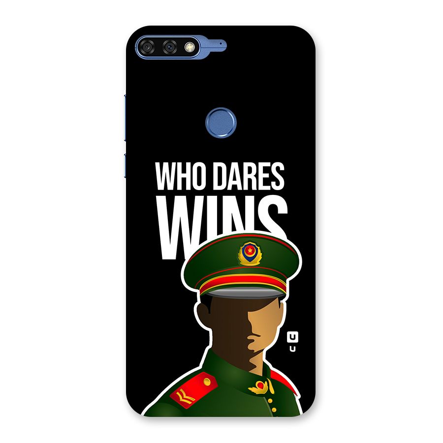 Who Dares Wins Back Case for Honor 7C