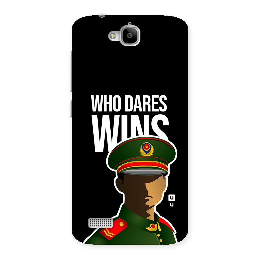 Who Dares Wins Back Case for Honor Holly