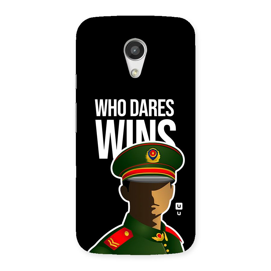 Who Dares Wins Back Case for Moto G 2nd Gen
