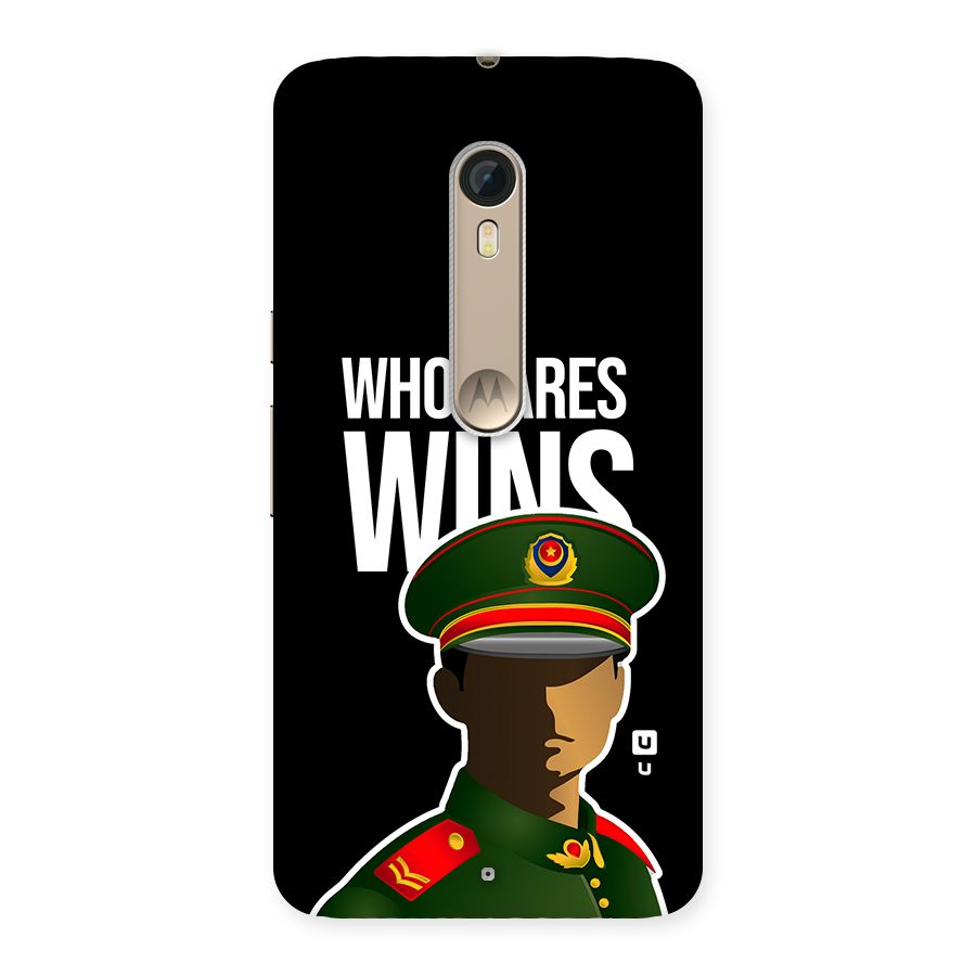 Who Dares Wins Back Case for Moto X Style