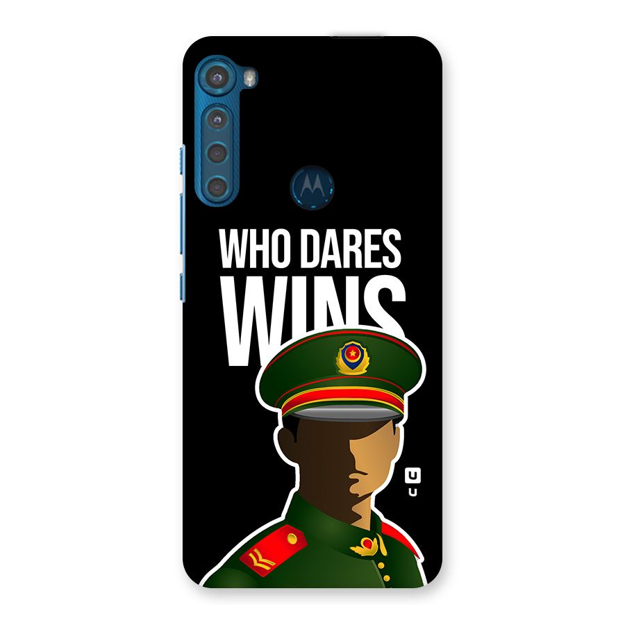Who Dares Wins Back Case for Motorola One Fusion Plus