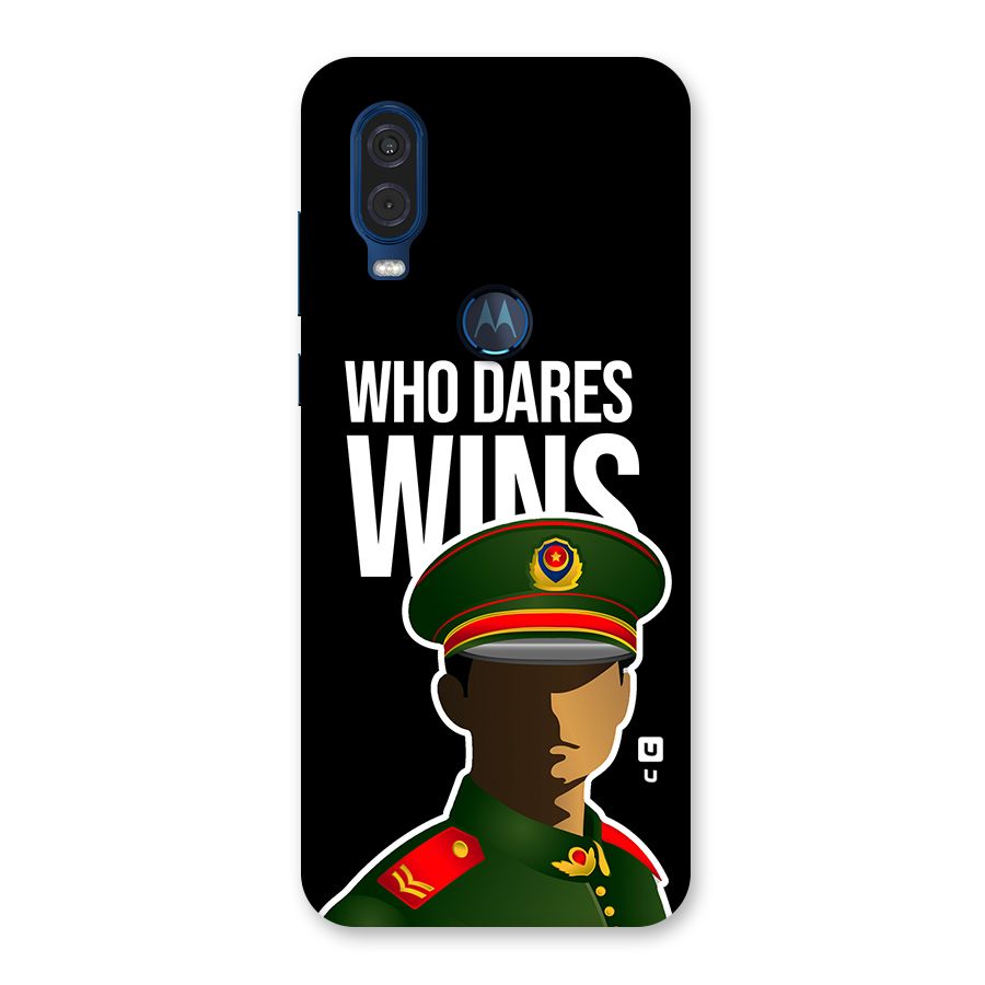 Who Dares Wins Back Case for Motorola One Vision