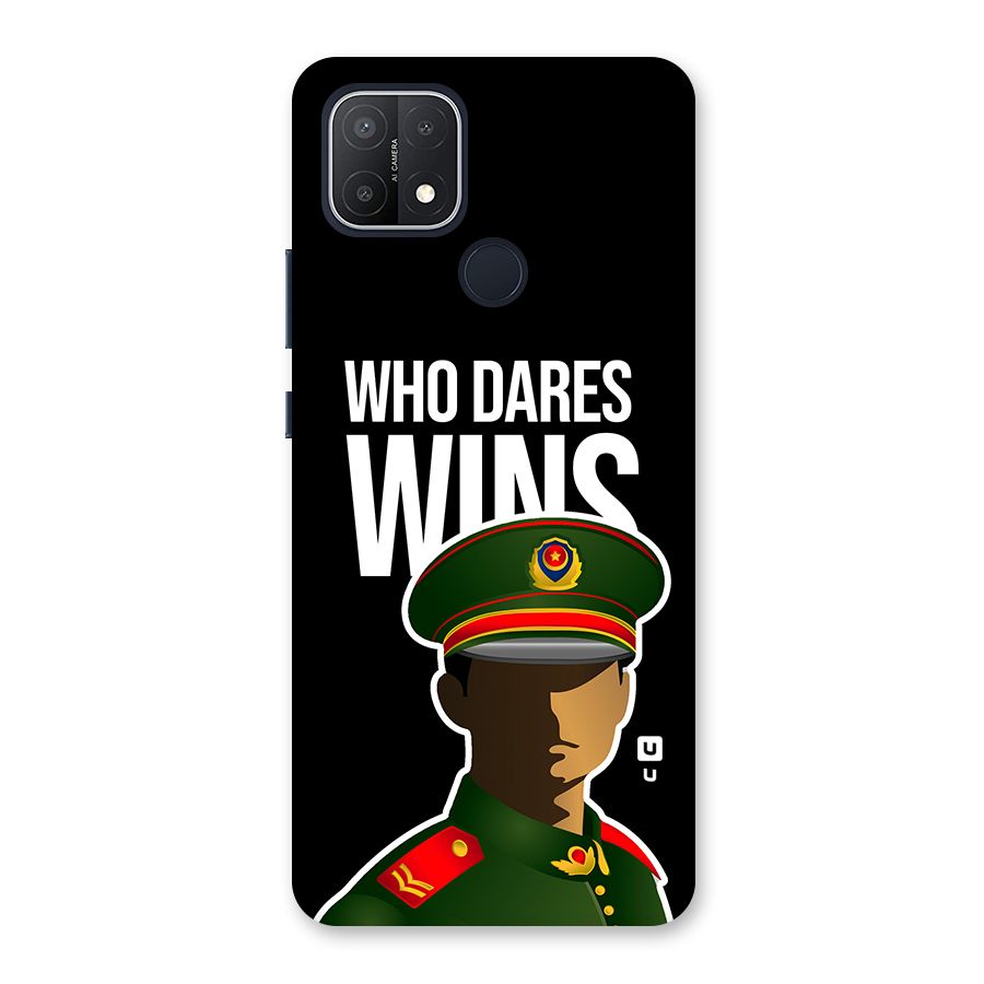 Who Dares Wins Back Case for Oppo A15