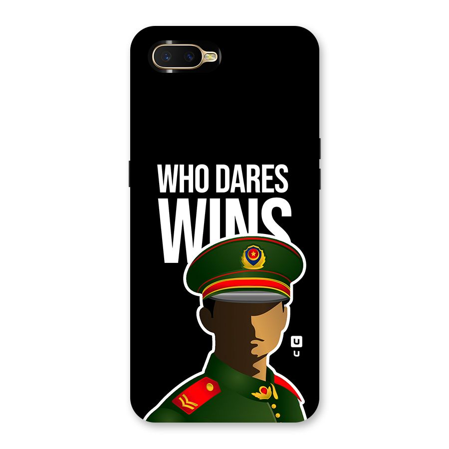 Who Dares Wins Back Case for Oppo K1