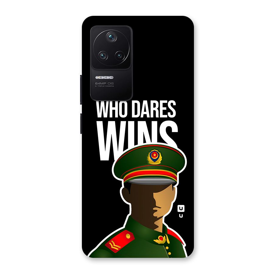 Who Dares Wins Back Case for Poco F4 5G