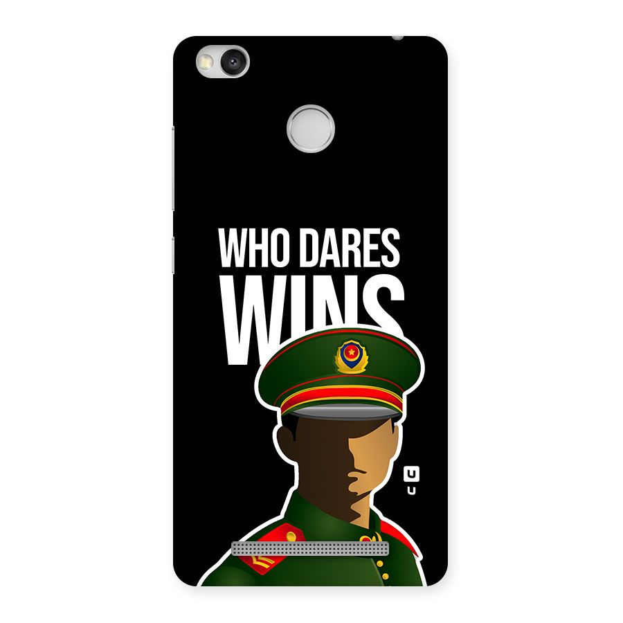 Who Dares Wins Back Case for Redmi 3S Prime