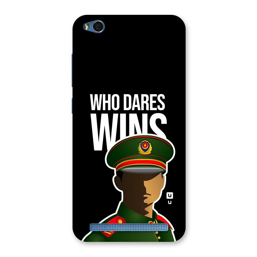 Who Dares Wins Back Case for Redmi 5A