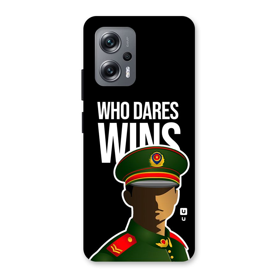 Who Dares Wins Back Case for Redmi K50i