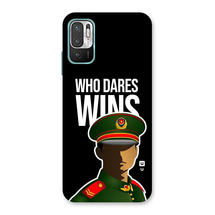Who Dares Wins Back Case for Redmi Note 10T 5G