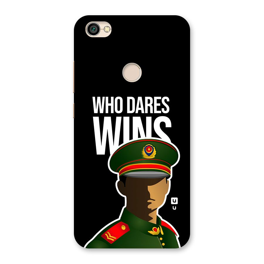 Who Dares Wins Back Case for Redmi Y1 2017