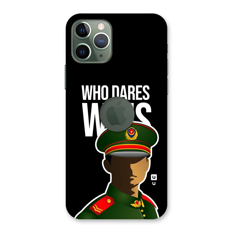 Who Dares Wins Back Case for iPhone 11 Pro Logo Cut