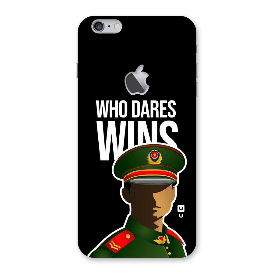Who Dares Wins Back Case for iPhone 6 Plus 6S Plus Logo Cut