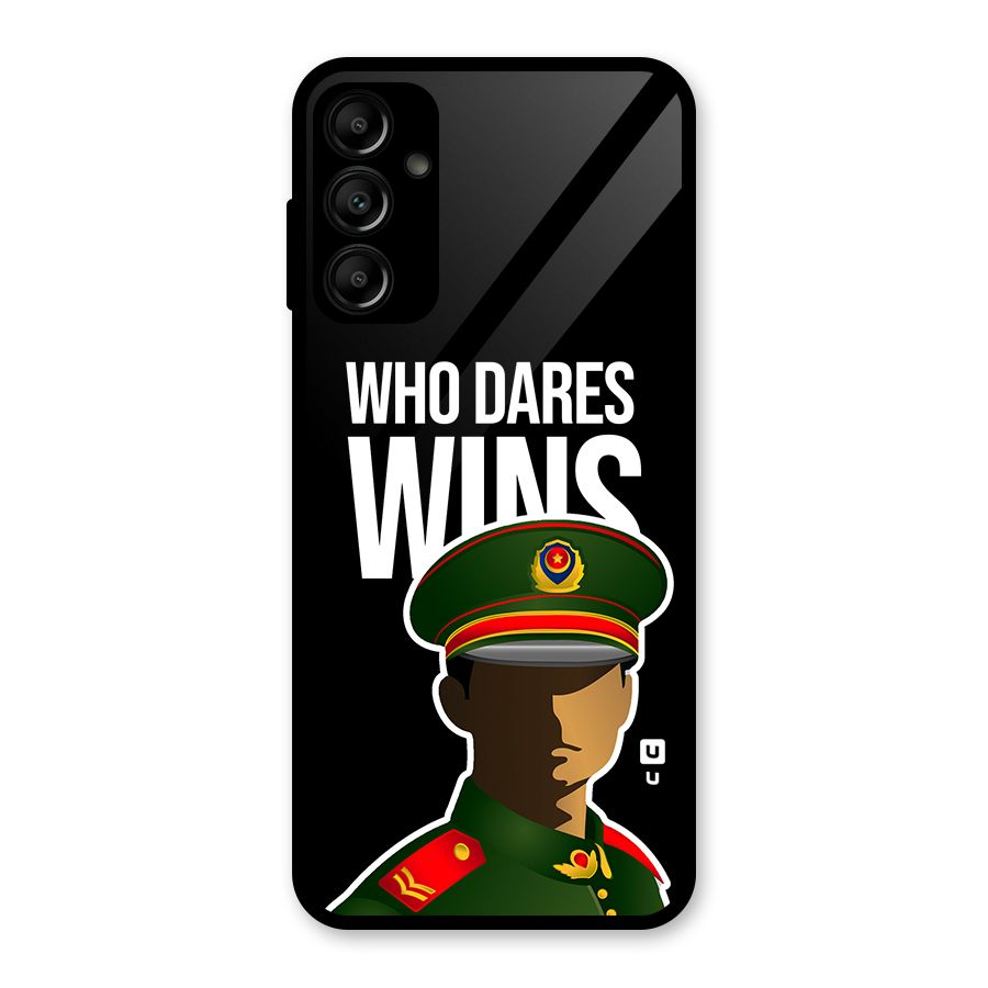 Who Dares Wins Glass Back Case for Galaxy A14 5G