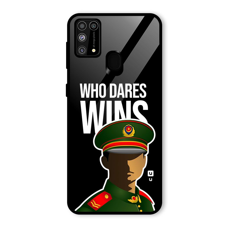Who Dares Wins Glass Back Case for Galaxy M31